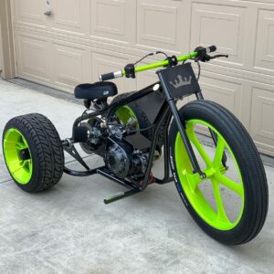 Neon lime green mini trike
