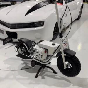White scooter